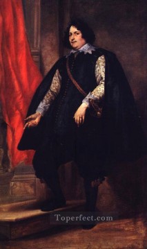 Portrait of a Gentleman Baroque court painter Anthony van Dyck Oil Paintings